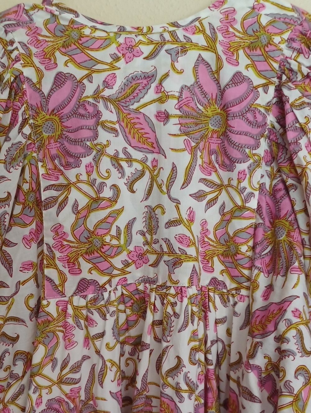 MILLE Saffron Midi Dress Pink Lily SZ XS Feminine Flowy Floral Cottagecore - Picture 12 of 16